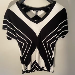 Black and White Striped Shirt